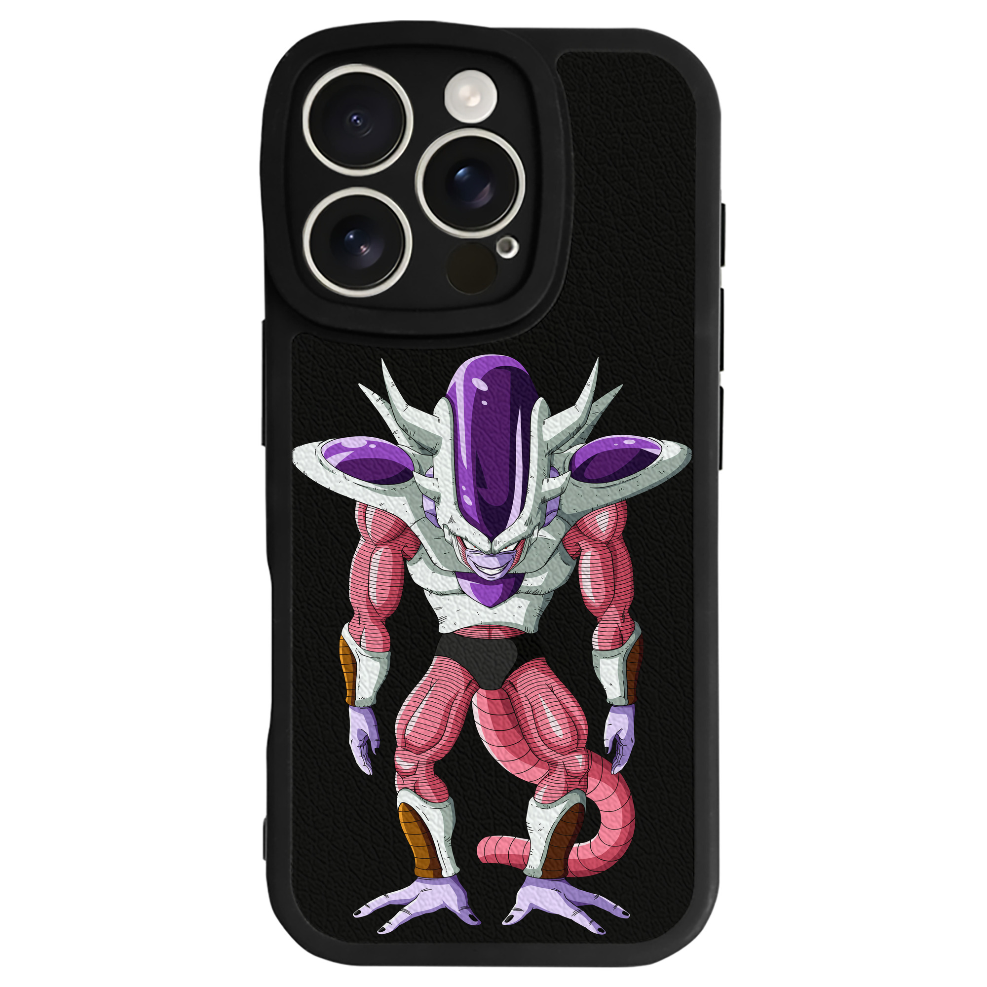（画像用） ドラゴンボール フリーザ DRAGON BALL Frieza 【iPhone 16シリーズ対応】シリコンスマホケース（レザー調） 材質：シリコン